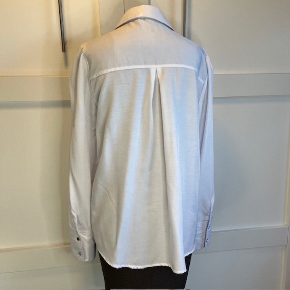 Indigo Rose Long Sleeve White Blouse, Size XL - Picture 4 of 7